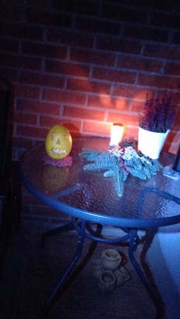 minneslund på balkongen för min farmor och farfar